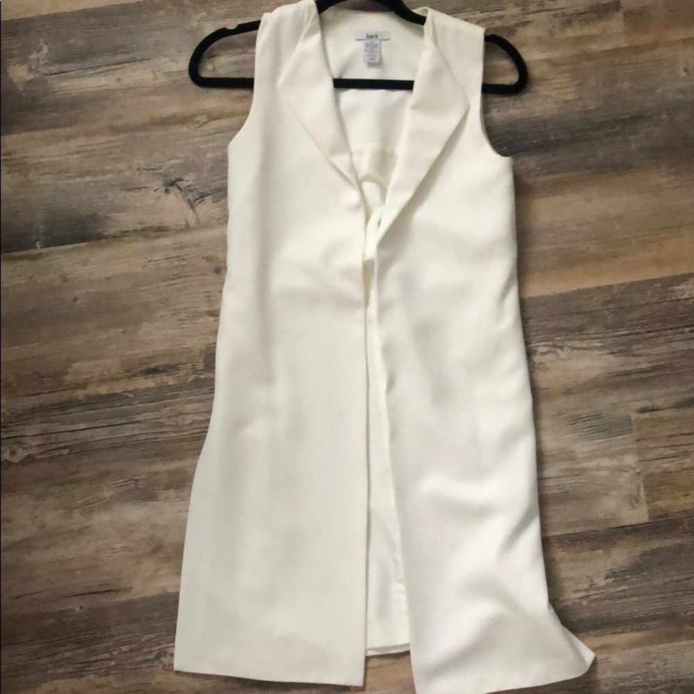 White Long Vest